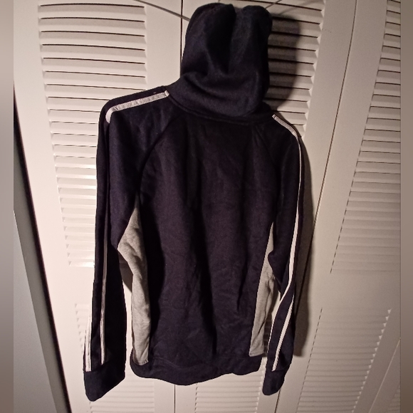 Las Vegas Hoodie Jacket Black & Gray Trim Sides Small - Picture 3 of 4